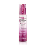 A bottle of 2chic® Ultra-Luxurious leave-in conditioning and styling elixir with pink and purple labeling.