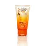 A travel-size tube of Giovanni Cosmetics 2chic® ULTRA-VOLUME SHAMPOO for fine hair, with tangerine and papaya butter. The orange-yellow tube is color-safe, featuring product details on the front.