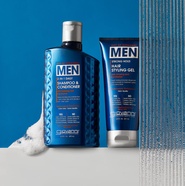 Men Shampoo and Hair Styling Gel